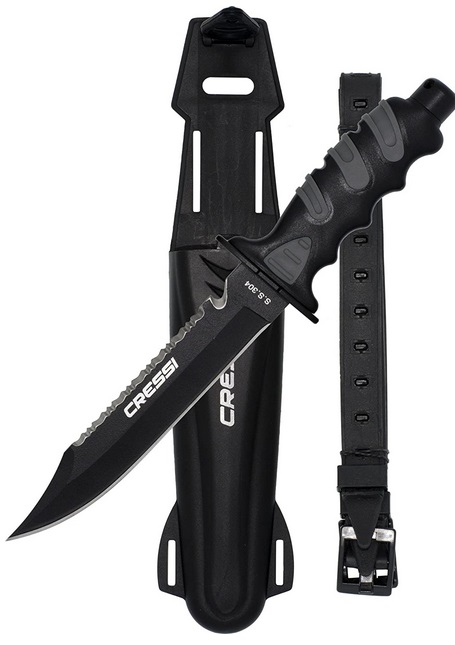 Cressi Giant Knife, Black-Silver