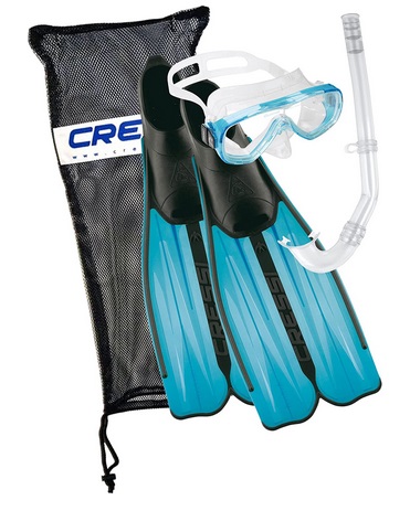 Cressi Rondinella Mask Snorkel and Fin Set