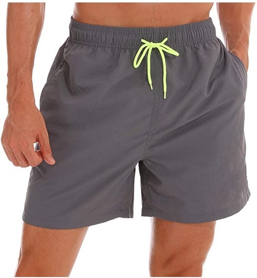 Cogild Mens Swim Trunks Quick Dry Hawaii Mesh Lining Short Beach Shorts with Pockets 