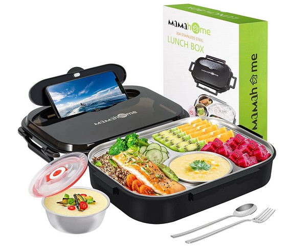  GRUB2GO Premium Bento Lunch Box (Large 68 Oz Capacity
